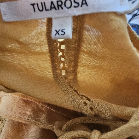 Tularosa Balboa Crochet Yellow Cotton Romper in XS - Picture 10 of 11